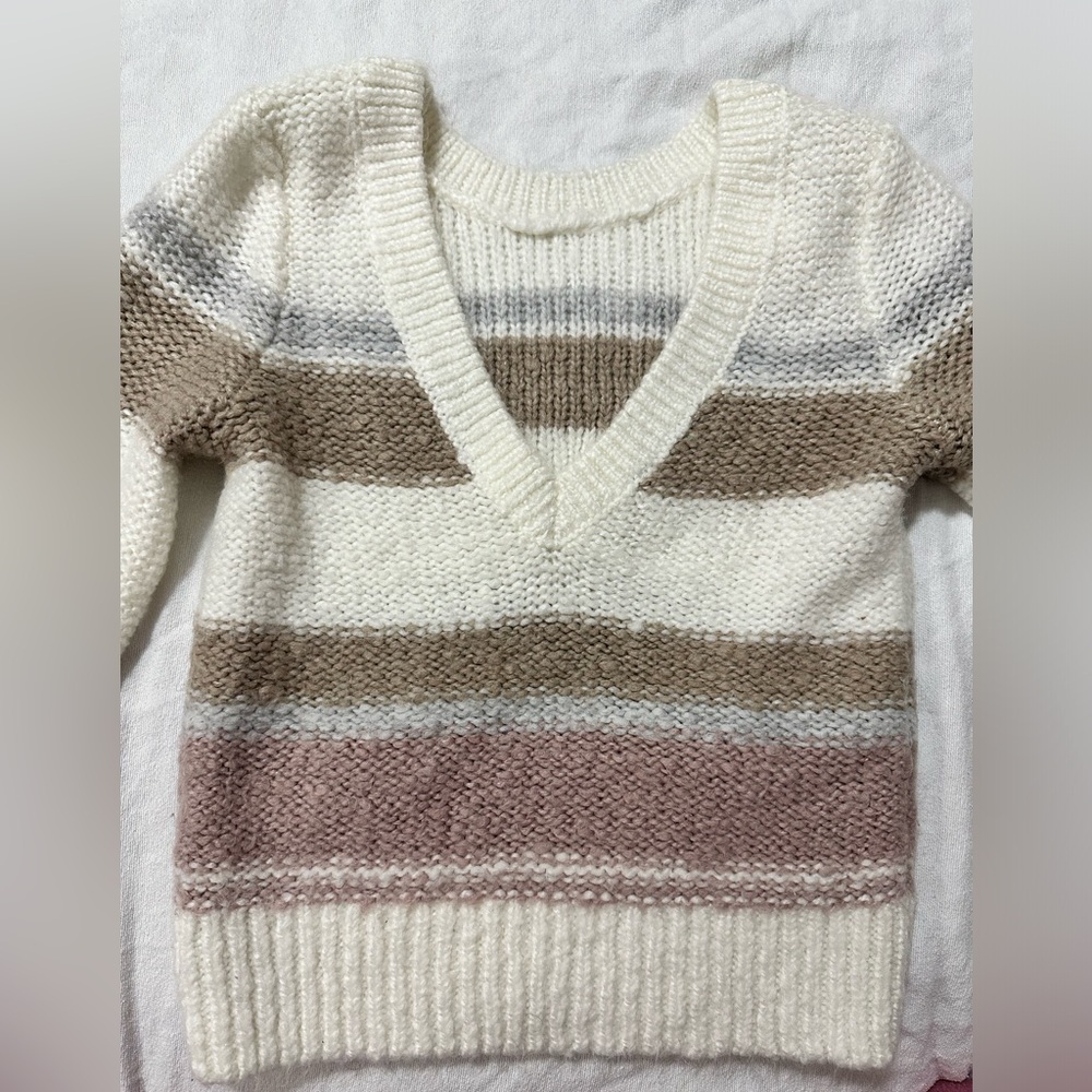 Abercrombie & Fitch V neck multicolor sweater in Xs